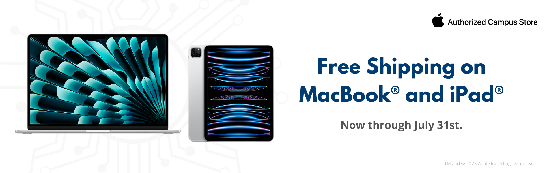 Free Shipping All Month on Mac and iPad!